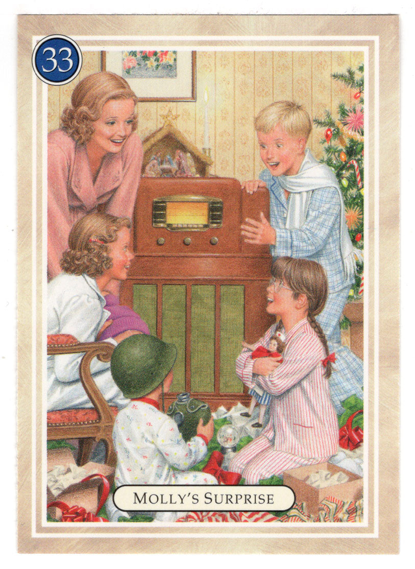 Molly - Surprise - A Happy Surprise - American Girl (Trading Card) # 33 - 1994 Pleasant Company - Mint