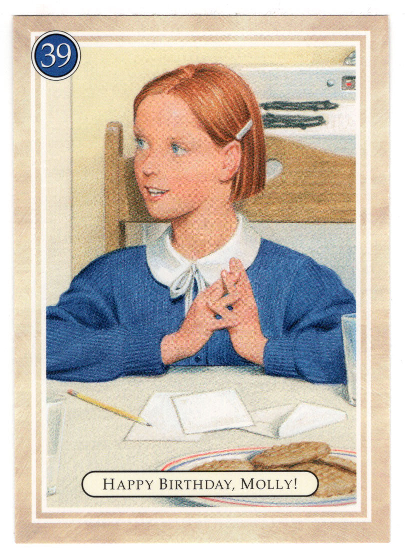 Molly - Happy Birthday - Emily - American Girl (Trading Card) # 39 - 1994 Pleasant Company - Mint