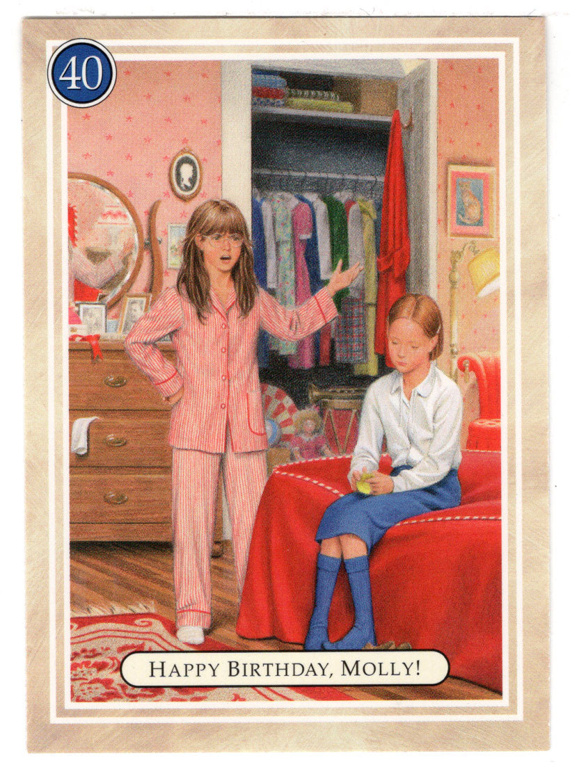 Molly - Happy Birthday - Party Plans - American Girl (Trading Card) # 40 - 1994 Pleasant Company - Mint