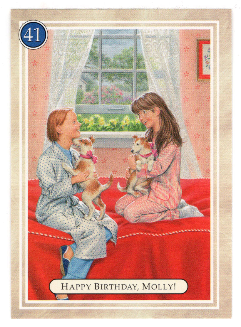 Molly - Happy Birthday - Presents - American Girl (Trading Card) # 41 - 1994 Pleasant Company - Mint