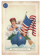 Molly - Saves the Day - Camp Gowonagin - American Girl (Trading Card) # 43 - 1994 Pleasant Company - Mint
