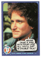 Never Trust a Man with Four Lips! - Mork & Mindy - 1989 Topps # 1 - Mint