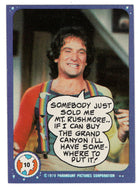 Somebody just Sold me Mt. Rushmore - Mork & Mindy - 1989 Topps # 10 - Mint