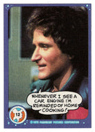 Whenever I See a car Engine... - Mork & Mindy - 1989 Topps # 12 - Mint