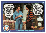 I Always Thought Aliens were Green and Scaly! - Mork & Mindy - 1989 Topps # 14 - Mint