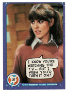 I Know You're Watching The T.V. - Mork & Mindy - 1989 Topps # 27 - Mint