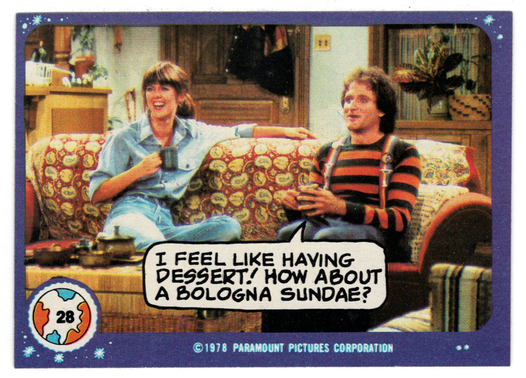 I Feel Like Having Dessert! - Mork & Mindy - 1989 Topps # 28 - Mint