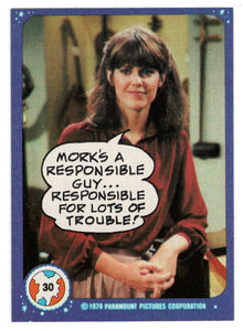 Mork's a Responsible Guy - Mork & Mindy - 1989 Topps # 30 - Mint