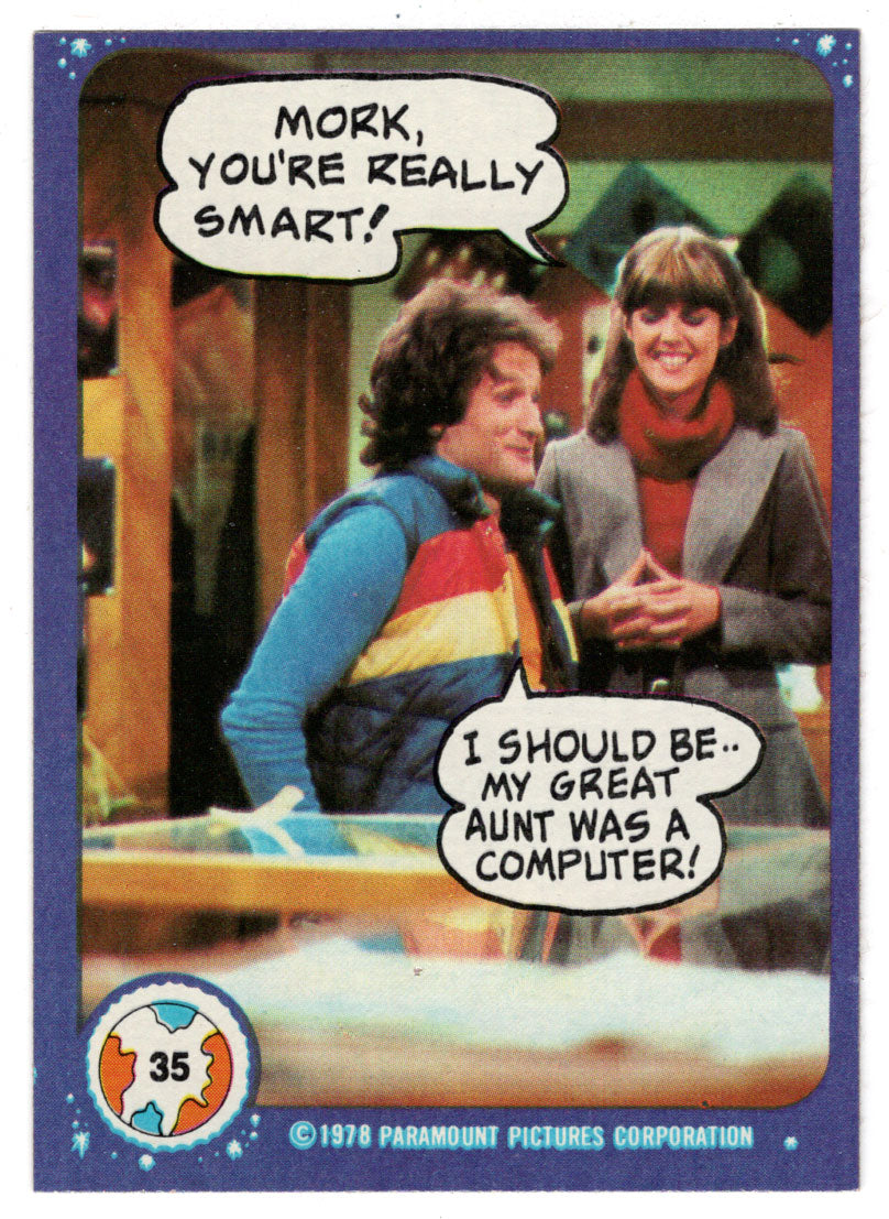Mork, You're Really Smart! - Mork & Mindy - 1989 Topps # 35 - Mint