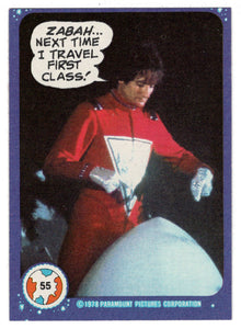 Zabah. Next time I Travel First Class! - Mork & Mindy - 1989 Topps # 55 - Mint