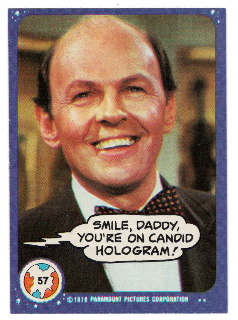 Smile, Daddy, You're on Candid Hologram! - Mork & Mindy - 1989 Topps # 57 - Mint