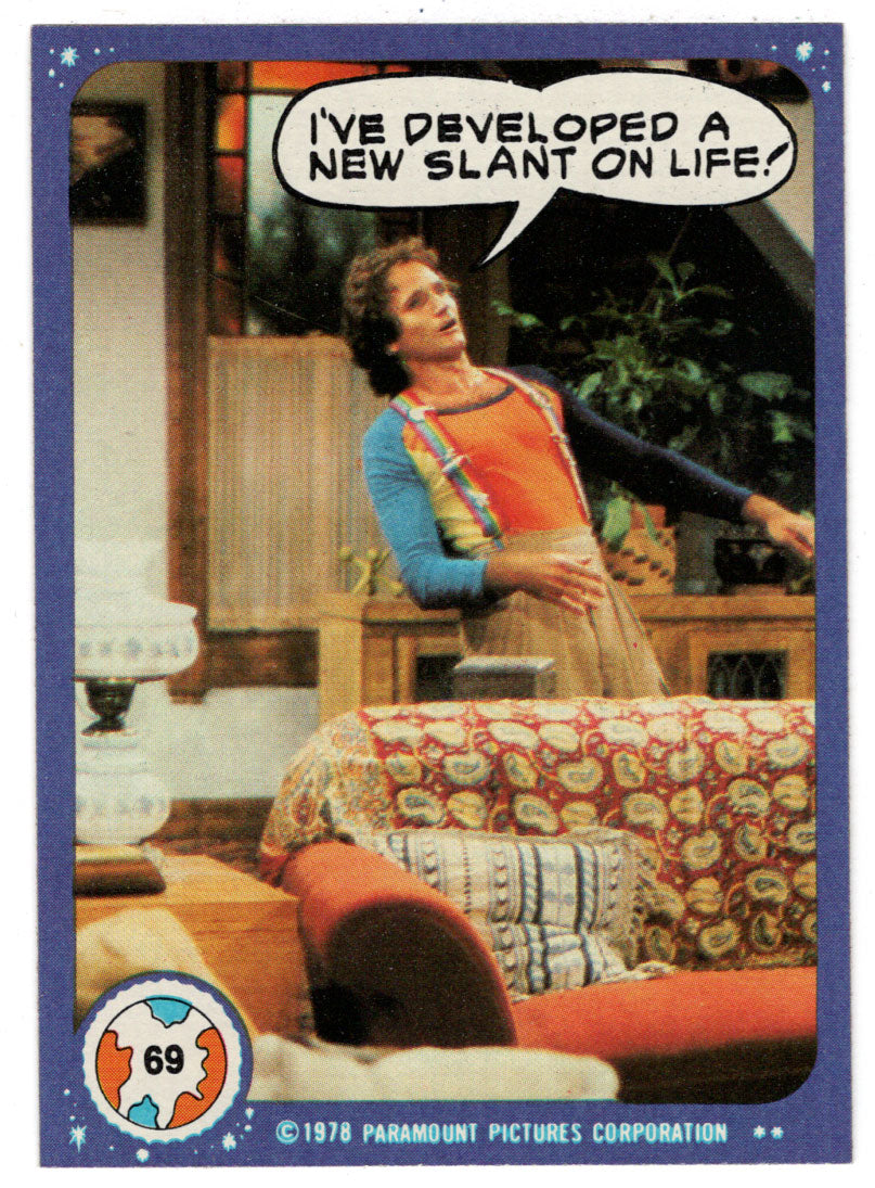 I've Developed a New Slant on Life! - Mork & Mindy - 1989 Topps # 69 - Mint