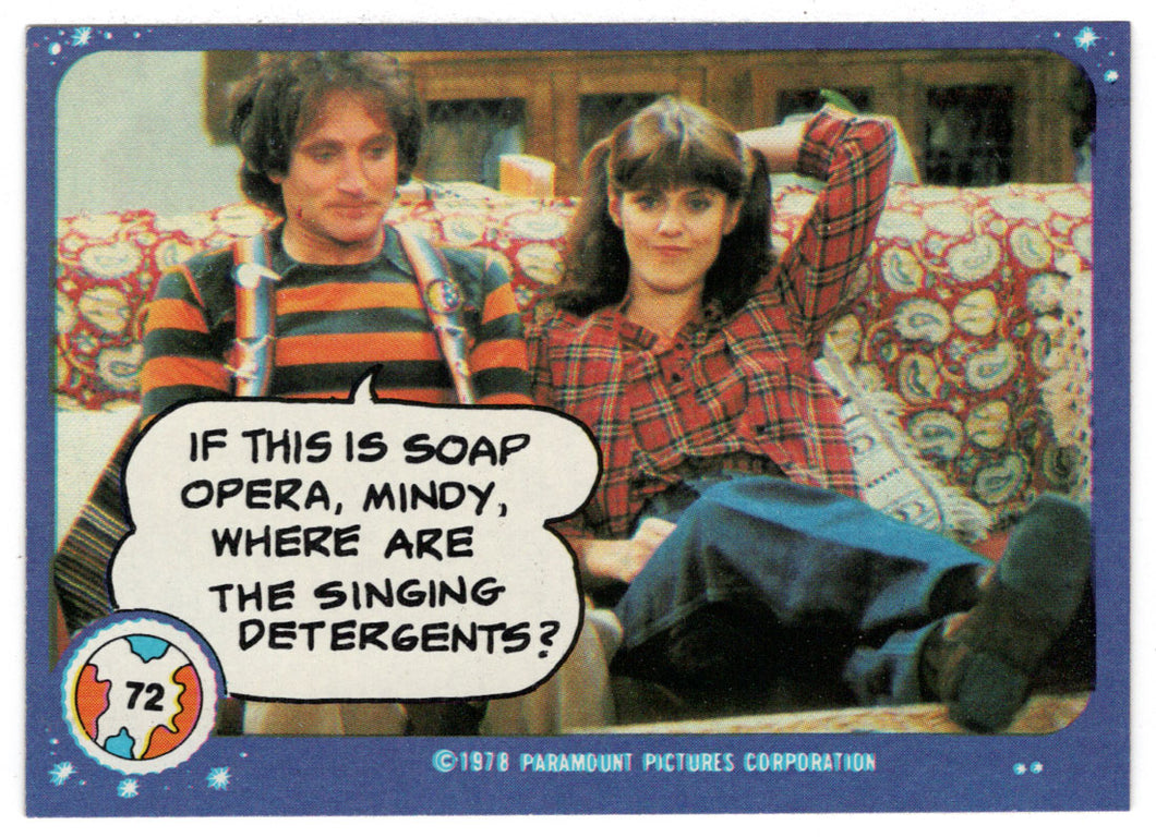 If This is Soap Opera... - Mork & Mindy - 1989 Topps # 72 - Mint