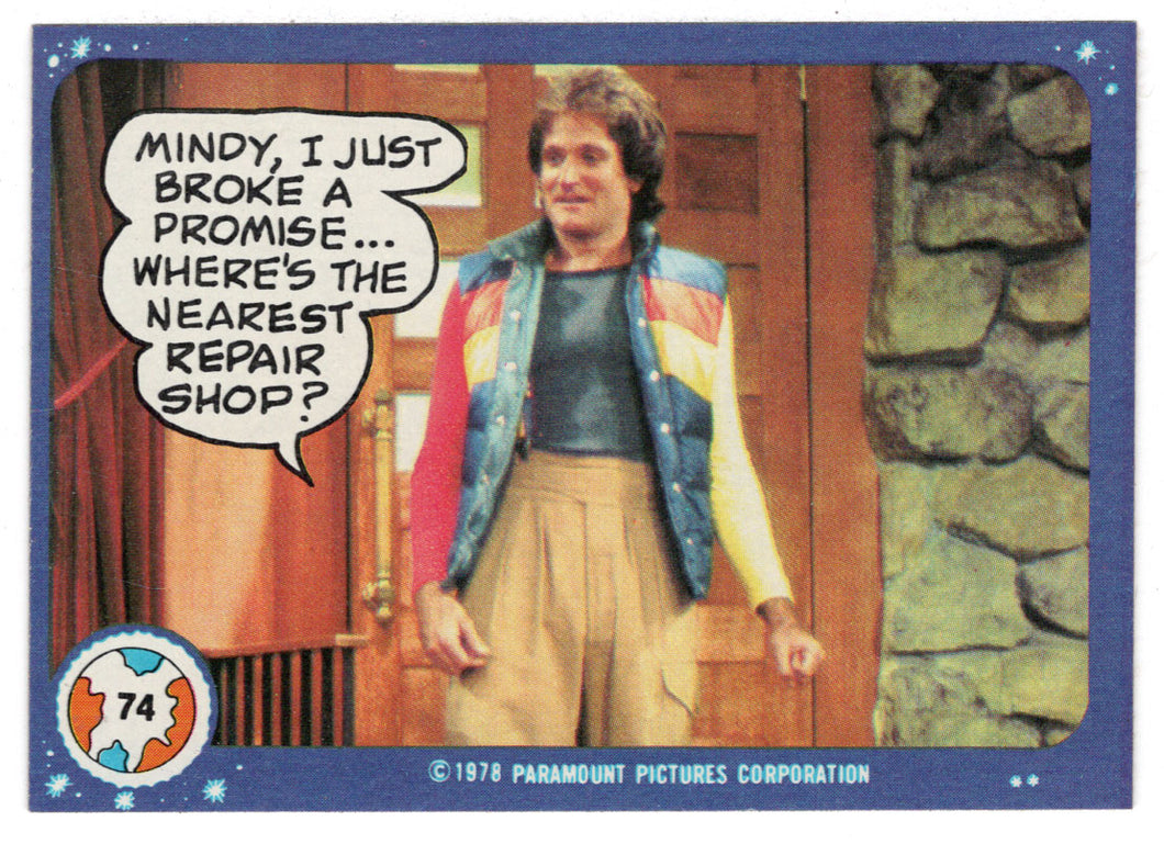 Mindy, I Just Broke a Promise - Mork & Mindy - 1989 Topps # 74 - Mint