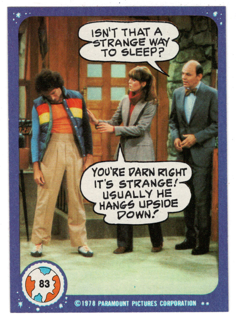 Isn't That a Strange Way to Sleep? - Mork & Mindy - 1989 Topps # 83 - Mint