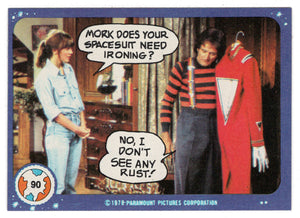 Mork Does Your Spacesuit Need Ironing? - Mork & Mindy - 1989 Topps # 90 - Mint