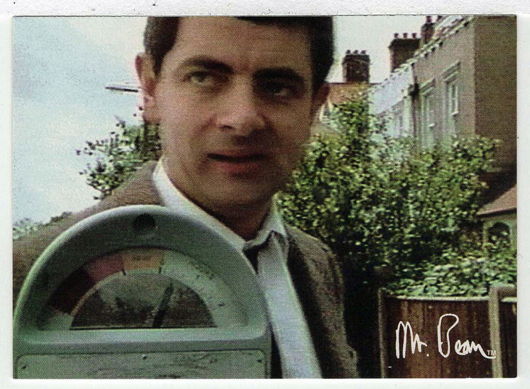 Meter Mischief - Mr. Bean - 1998 Dart Flipcards # 21 - Mint
