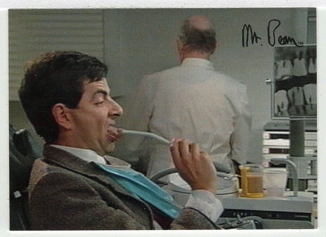 Tongue Trouble - Mr. Bean - 1998 Dart Flipcards # 27 - Mint