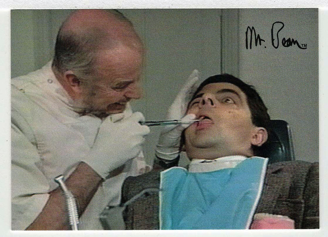 Dentist's Plight - Mr. Bean - 1998 Dart Flipcards # 33 - Mint