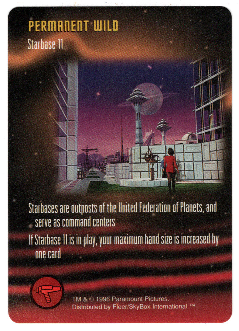 Permanent - Starbase 11 (Trading Card) - Star Trek The Card Game - 1996 Skybox - Mint