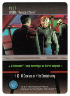 Plot - Balance of Terror (Trading Card) - Star Trek The Card Game - 1996 Skybox - Mint
