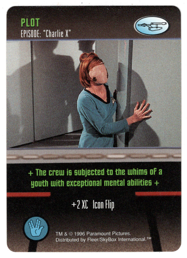 Plot - Charlie X (Trading Card) - Star Trek The Card Game - 1996 Skybox - Mint