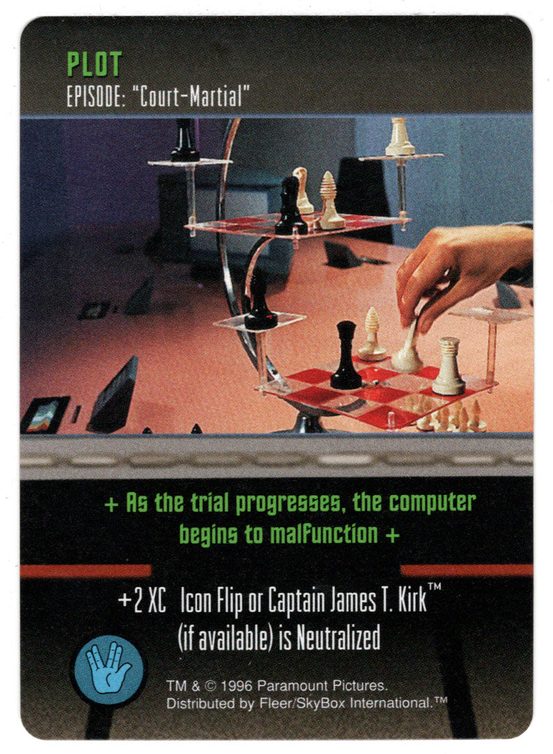 Plot - Court Martial (Trading Card) - Star Trek The Card Game - 1996 Skybox - Mint