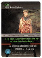 Plot - Return of The Archons (Trading Card) - Star Trek The Card Game - 1996 Skybox - Mint