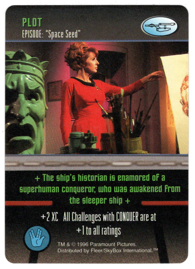 Plot - Space Seed (Trading Card) - Star Trek The Card Game - 1996 Skybox - Mint