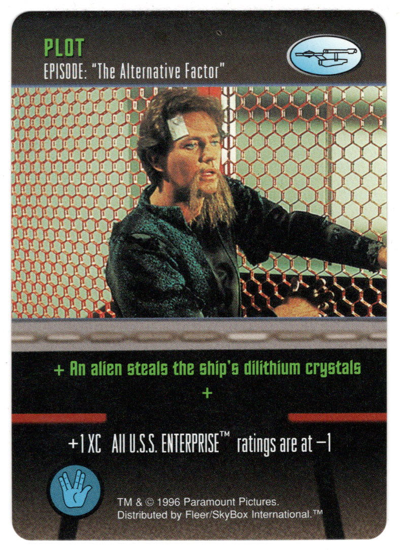 Plot - The Alternative Factor (Trading Card) - Star Trek The Card Game - 1996 Skybox - Mint