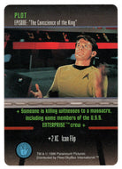 Plot - The Conscience of The King (Trading Card) - Star Trek The Card Game - 1996 Skybox - Mint