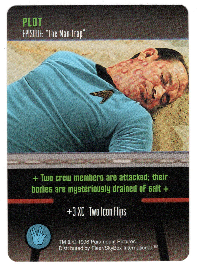 Plot - The Man Trap (Trading Card) - Star Trek The Card Game - 1996 Skybox - Mint