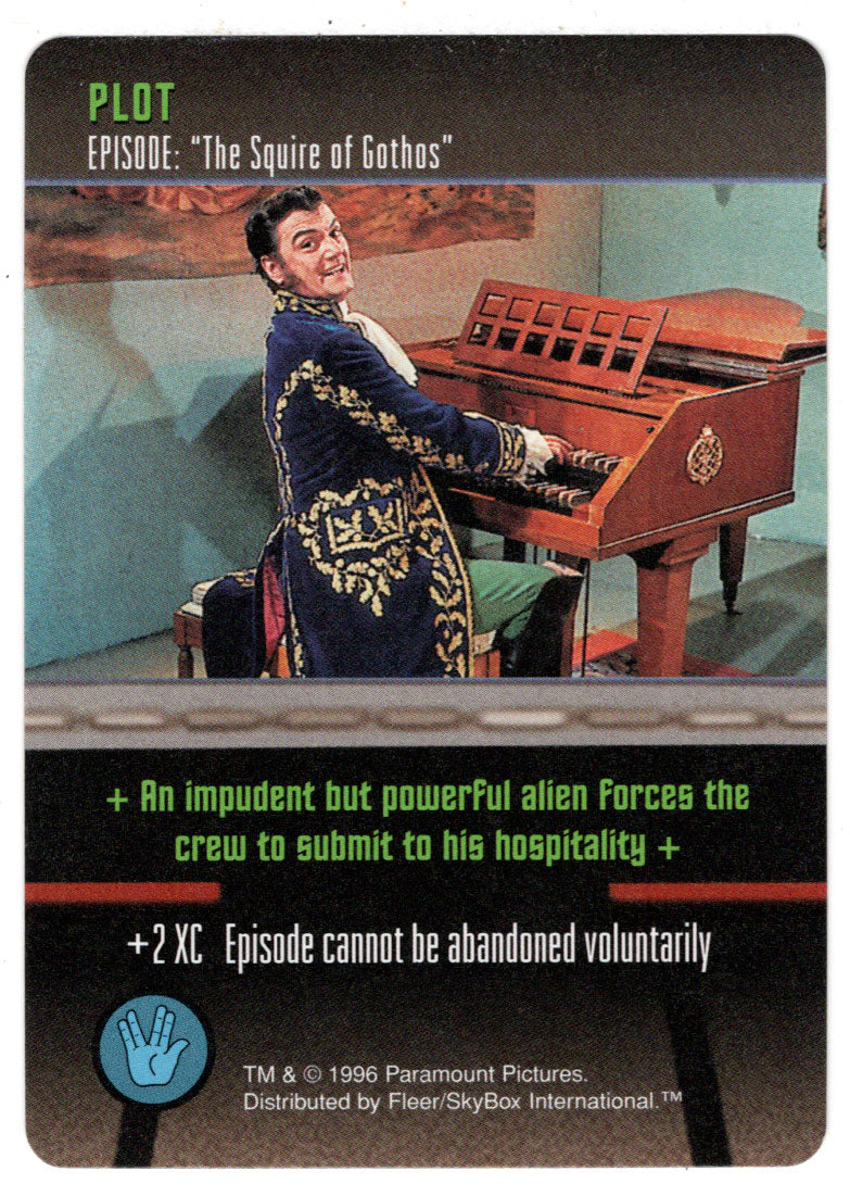 Plot - The Squire of Gothos (Trading Card) - Star Trek The Card Game - 1996 Skybox - Mint