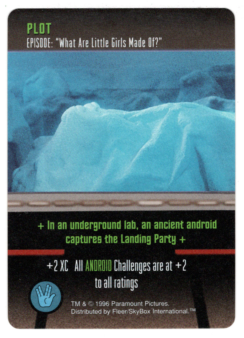 Plot - What are Little Girls Made of? (Trading Card) - Star Trek The Card Game - 1996 Skybox - Mint