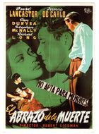 Criss Cross with Burt Lancaster & Yvonne De Carlo - Classic Cinema Vintage Original Postcard # 0967 - New, 1980's