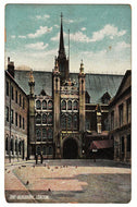 The Courtyard, Guildhall, England Vintage Original Postcard # 1007 - New - Early 1900's