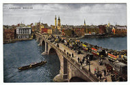 London Bridge, London, England Vintage Original Postcard # 1013 - New - Early 1900's