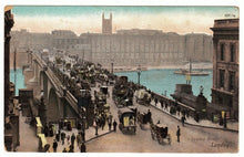 Load image into Gallery viewer, London Bridge, London, England Vintage Original Postcard # 1016 - New - Early 1900's
