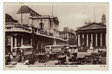 Load image into Gallery viewer, Bank of England &amp; The Royal Exchange, London, England Vintage Original Postcard # 1021 - New - Early 1900's
