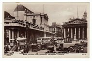 Bank of England & The Royal Exchange, London, England Vintage Original Postcard # 1021 - New - Early 1900's