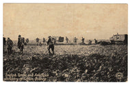 World War I - 'English Tanks & American Infantry', France Vintage Original Postcard # 1040 - New - 1914-1918