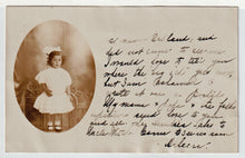 Load image into Gallery viewer, Portrait of a Young Girl (Unknown) Vintage Original Postcard # 4969 - Hand Written - Early 1900's
