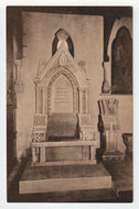 Washington Cathedral - Glastonbury Cathedra and Hilda Stone, Washington, D.C. USA Vintage Original Postcard # 4975 - New - 1940's