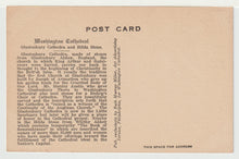 Load image into Gallery viewer, Washington Cathedral - Glastonbury Cathedra and Hilda Stone, Washington, D.C. USA Vintage Original Postcard # 4975 - New - 1940's
