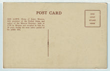Load image into Gallery viewer, Ash Lawn - President John Monroe Home, Charlottesville, Virginia, USA Vintage Original Postcard # 4977 - 1950's
