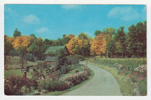Load image into Gallery viewer, Scenic Country View - An Old-Fashioned Garden (Unknown) Vintage Original Postcard # 4980 - New - 1960's
