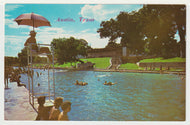 Barton Springs Swimming Pool, Austin, Texas, USA Vintage Original Postcard # 4984 - New 1960's