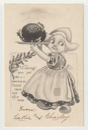 Christmas Greetings Vintage Original Postcard # 4995 - New - 1930's