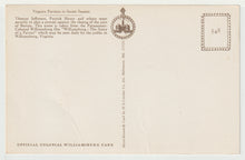 Load image into Gallery viewer, Virginia Patriots in Secret Session (Thomas Jefferson), USA Vintage Original Postcard # 5011 - 1960's
