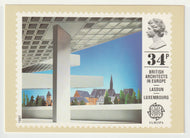 British Architects in Europe - Luxembourg, Europa Vintage Original Postcard # 5016 - Post Marked May 12, 1987